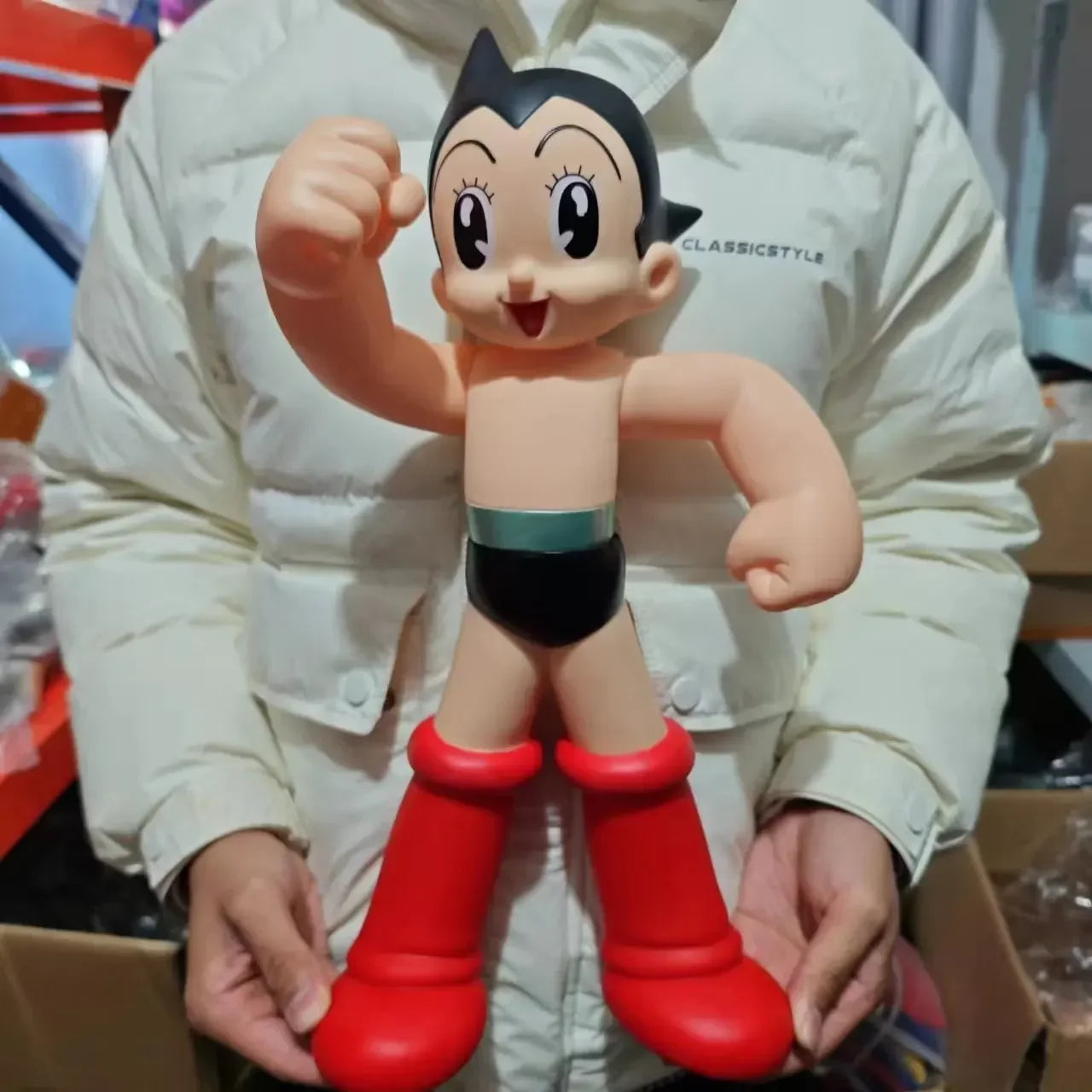 40CM AstroBoy Mighty Atom PVC Action Figure – Movable Anime Statue Collectible Toy, Holiday Gift