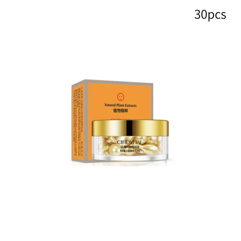 Placenta & Hyaluronic Acid Essence Capsules - Deep Hydration and Nourishing Facial & Neck Skincare for Smooth, Radiant-Looking Skin
