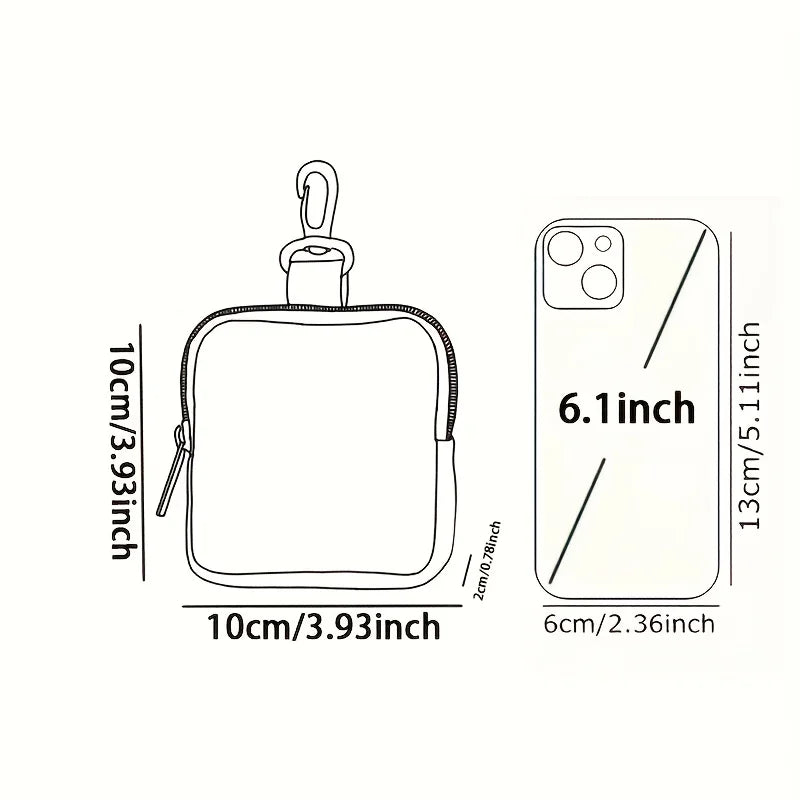 Large Capacity Coin Wallets with Cross Pattern — Digital Print Storage Bags, Ideal Gift Choice