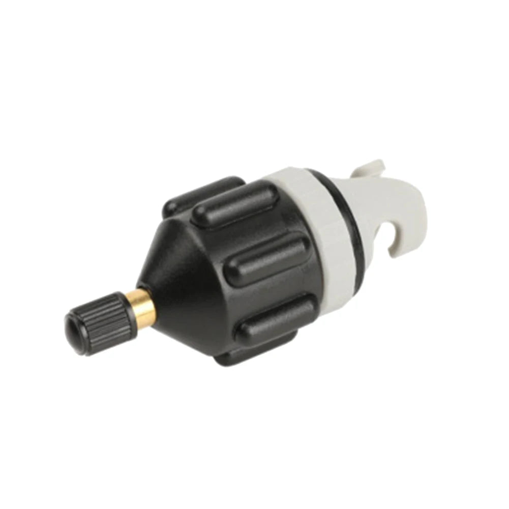 SUP Board Air Valve Adapter Kit — Inflatable Pump Connector for Paddle Boards, Kayaks, Black/Orange