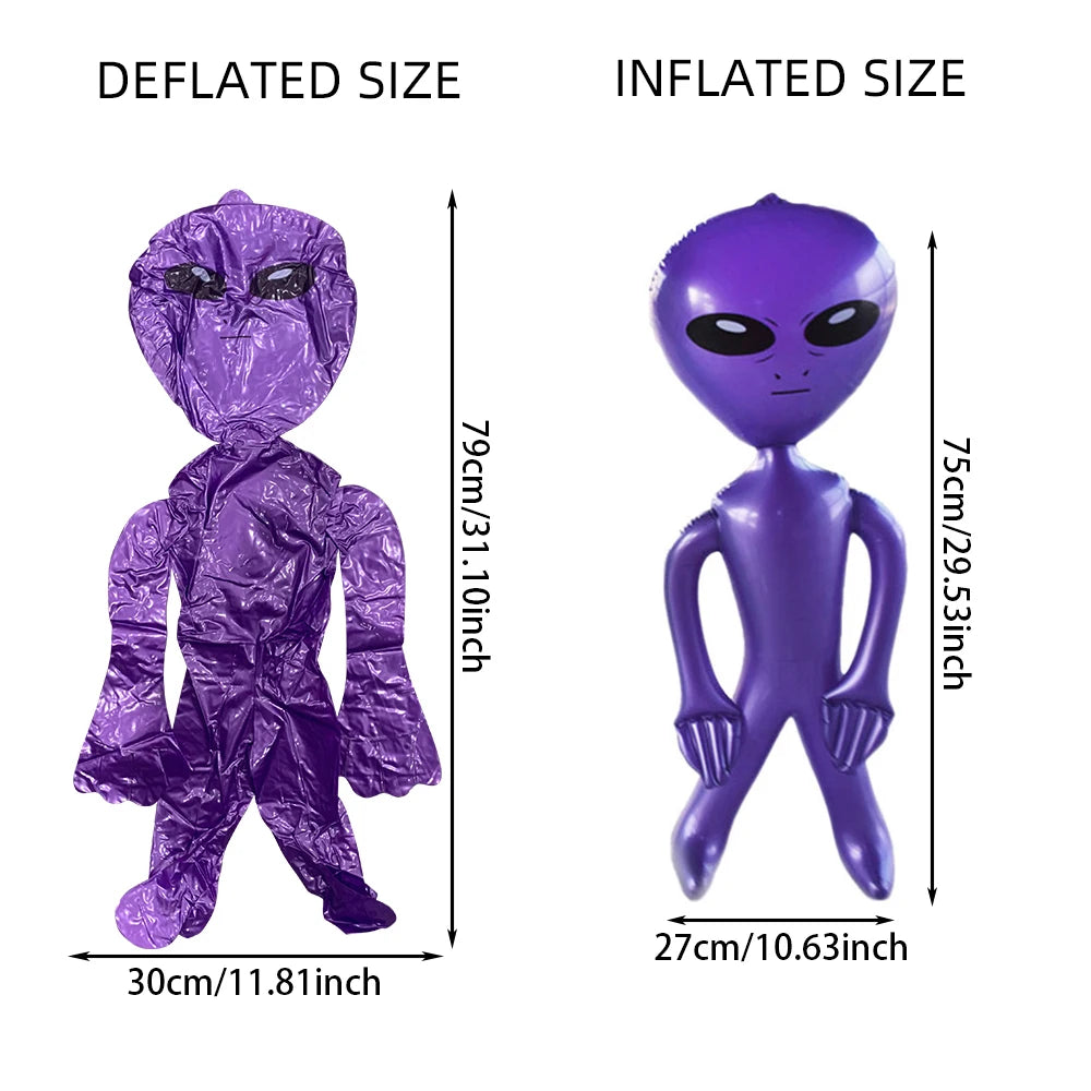 Inflatable Alien Toy – 33" & 63" Sizes, Perfect for Alien-Themed Halloween Parties & Gifts