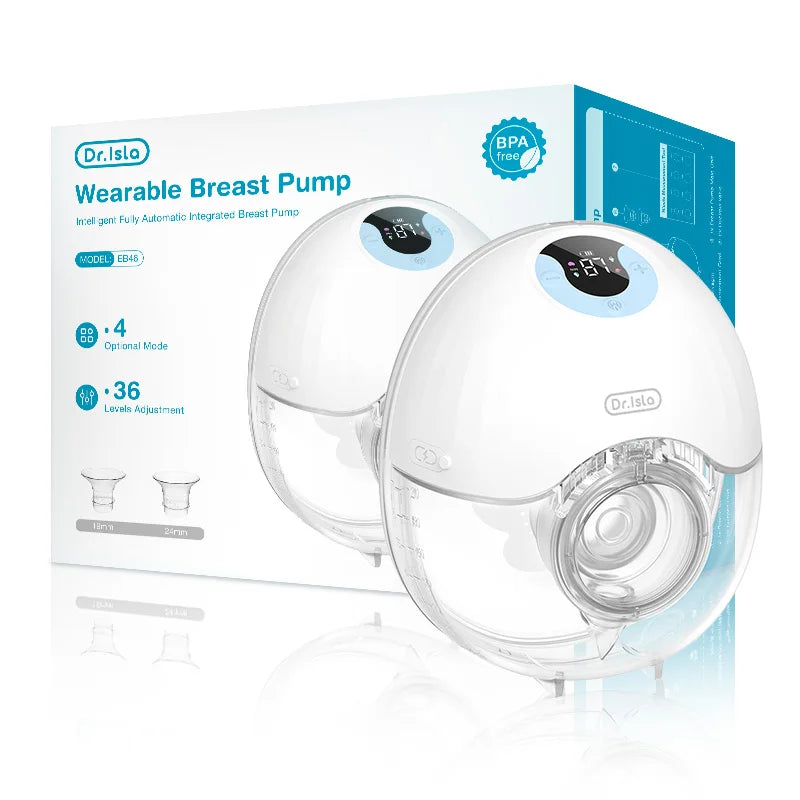 Hands-Free Wearable Electric Breast Pump - Lightweight Milk Collector with LED Display, 4 Modes, and 36 Adjustable Levels