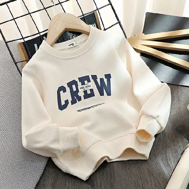Spring Autumn Kids Sweatshirt – Cotton Long Sleeve T-Shirt for Boys & Girls 1-8Y Toddler Clothes