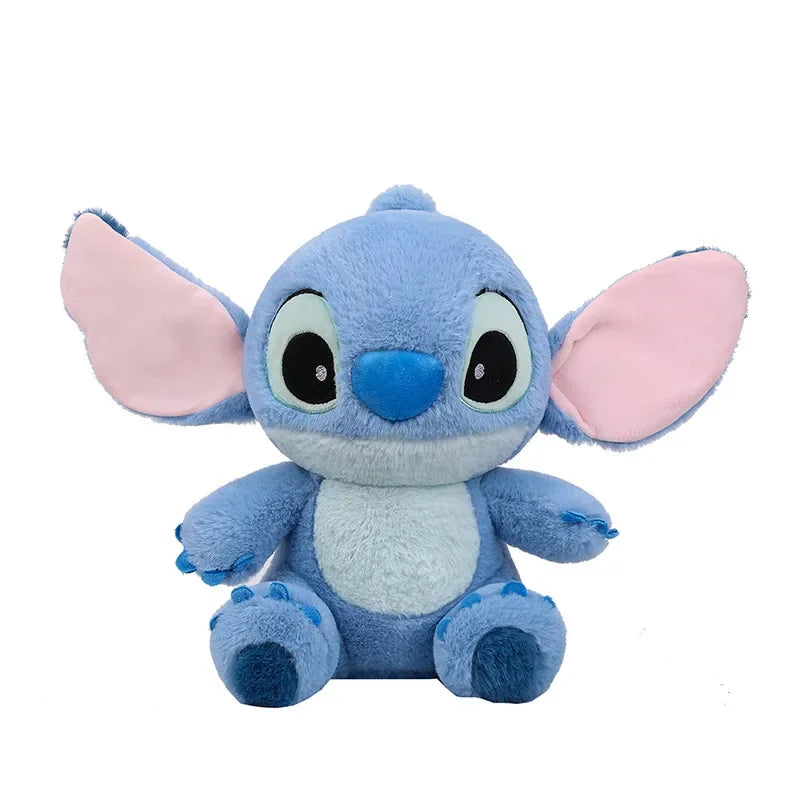 Disney Cute Blue Stitch Plush Toy – Kawaii Sleeping Pillow Doll for Girls' Birthday & Anime Gift Lovers