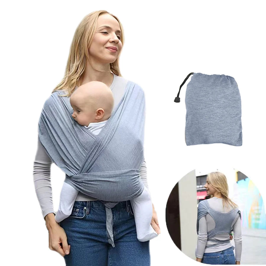 Ergonomic Baby Backpack Carrier - X-Shaped Newborn Sling with Comfortable Outdoor Support Straps
