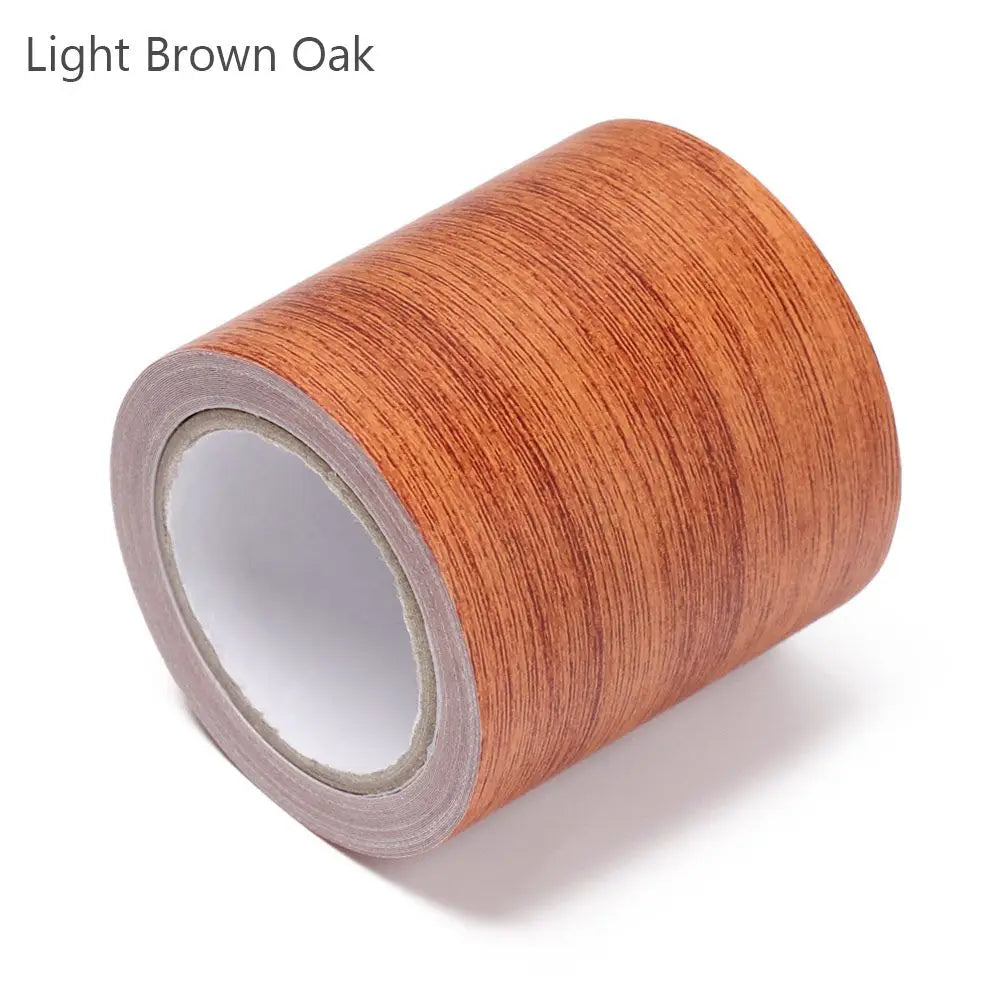 Wood Grain Repair Adhesive Tape - 5.7cm/8cm Floor Furniture Renovation Sticker for Skirting Lines Home Decor