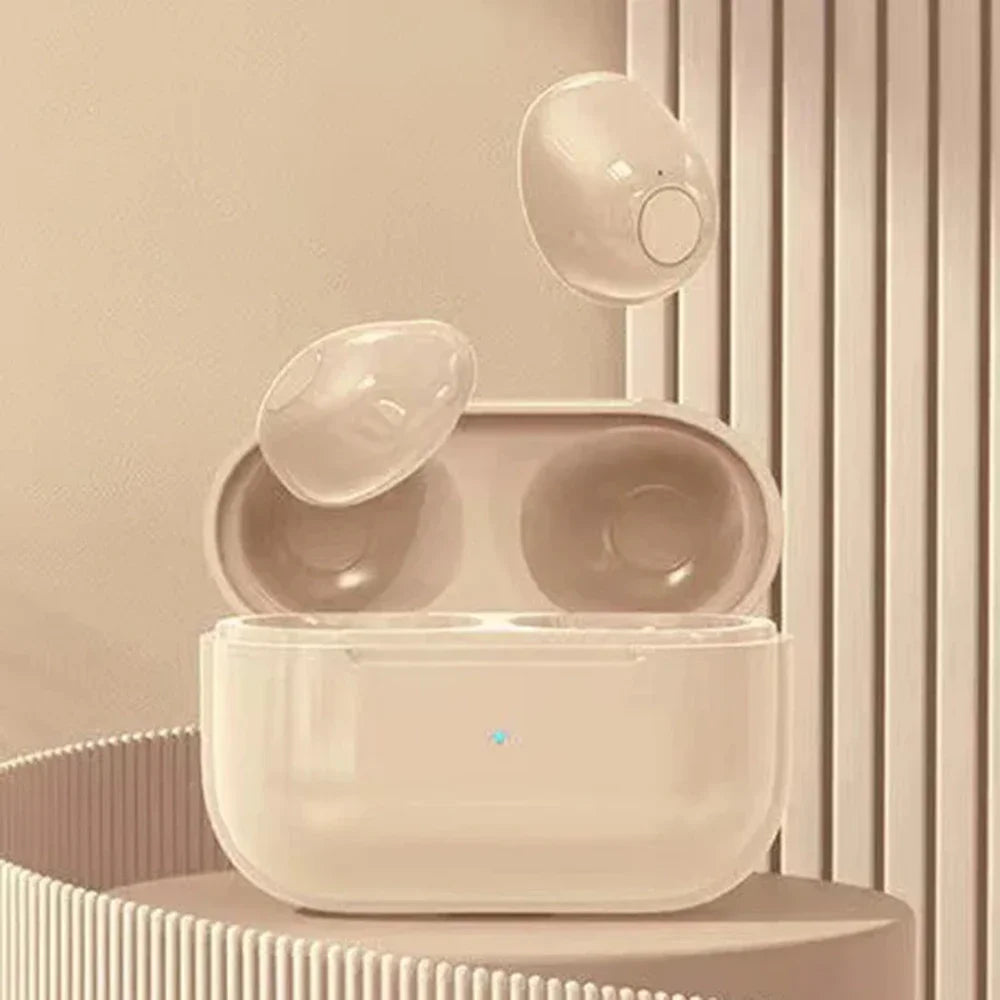 Invisible Mini Bluetooth Earphones V5.2 β TWS In-Ear Wireless Earbuds with Noise Reduction & Mic for Sleep