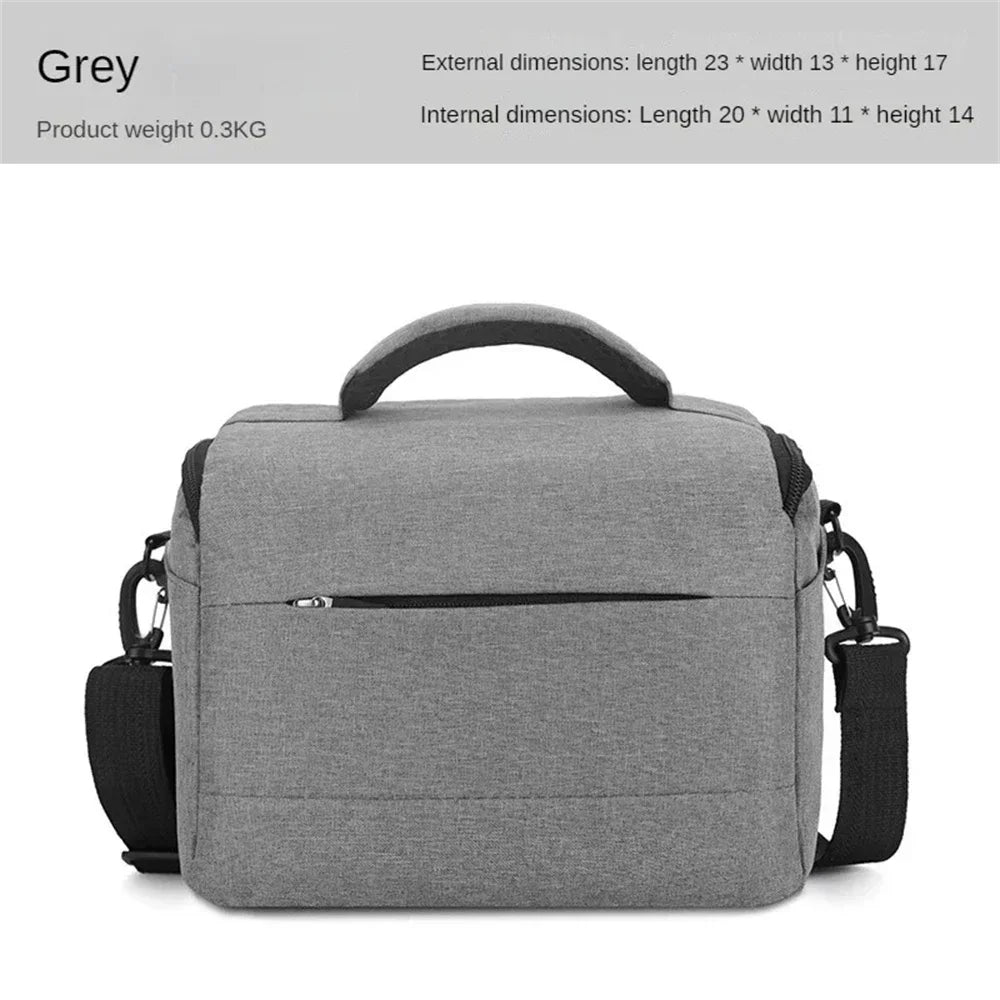 DSLR Camera Shoulder Bag β Portable Nylon Handbag & Crossbody Case for Sony, Nikon, Canon, Panasonic Equipment