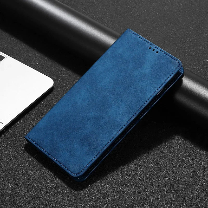 PU Leather Wallet Case for OPPO Realme C Series (C1–C67) – Flip Cover with Card Holder & Stand Function