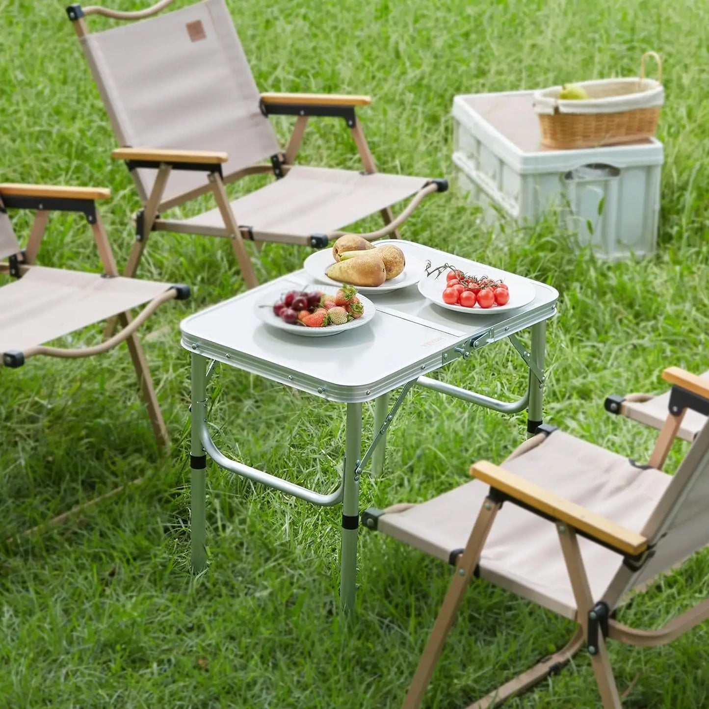 Outdoor Portable Foldable Table – Ultralight Aluminum Camping & Picnic Table with High Bearing Capacity for Nature Hikes