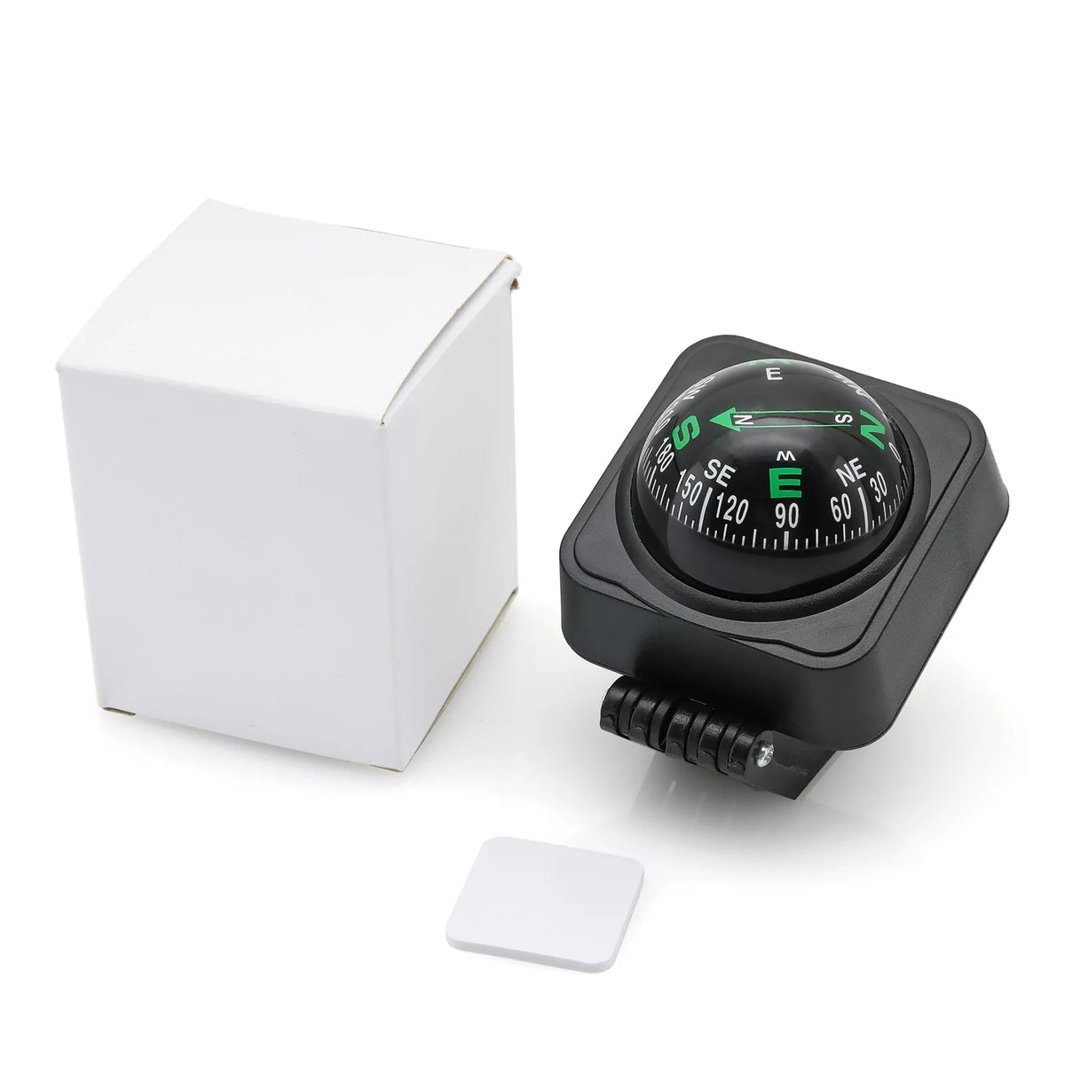 Adjustable Dashboard Car Compass - Ball-Shaped Navigation Guide for Cars, Boats, Cycling & Hiking