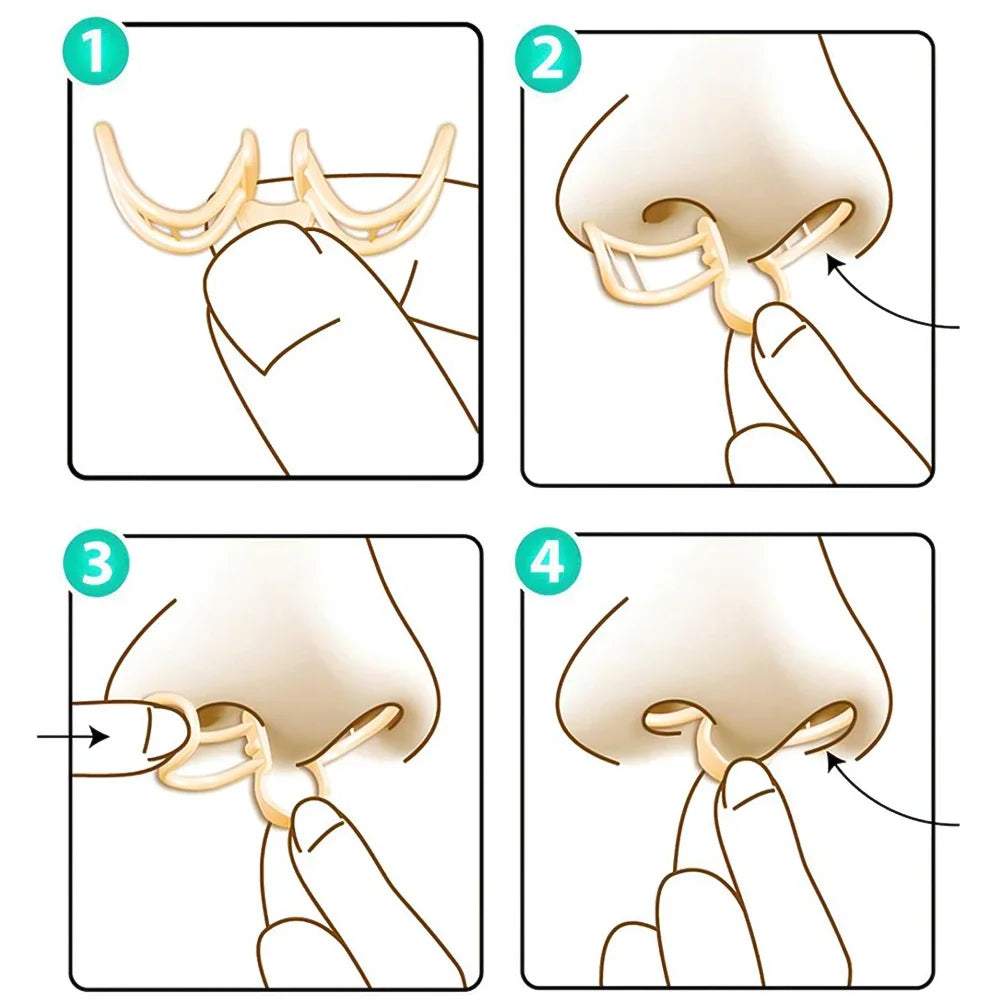 Snore Stopper Nasal Dilator - Silicone Anti-Snoring Nose Clip to Increase Airflow and Improve Sleep Quality