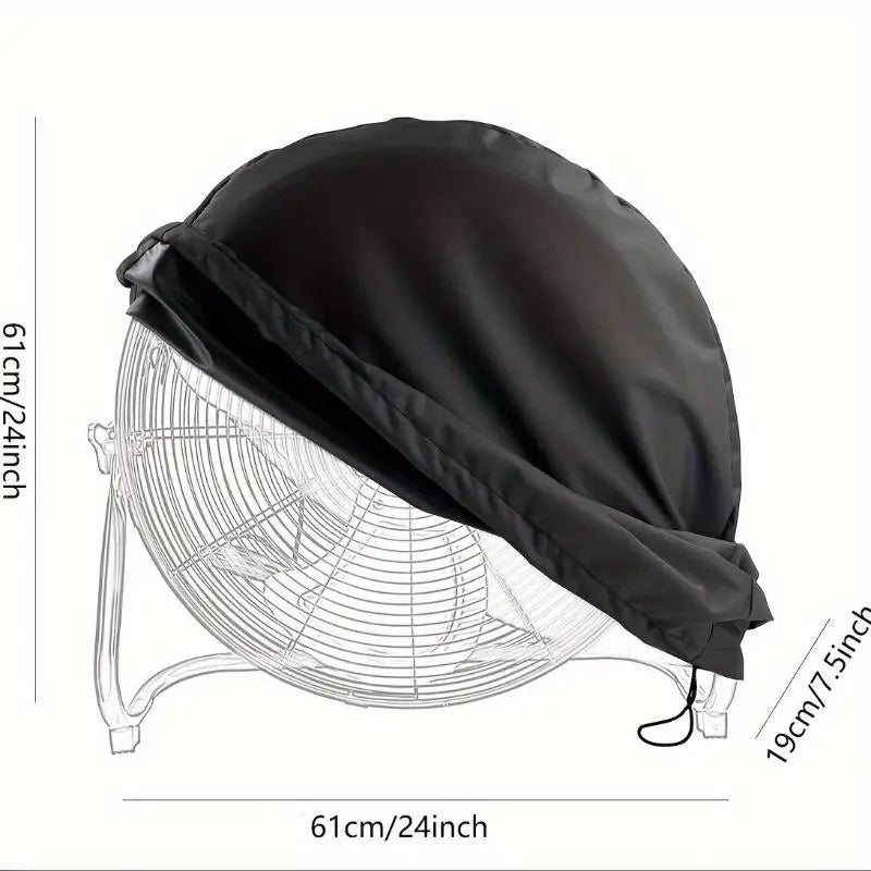 Heavy-Duty Outdoor Fan Cover – Waterproof UV-Resistant Oxford Fabric Dustproof Universal Industrial Protector