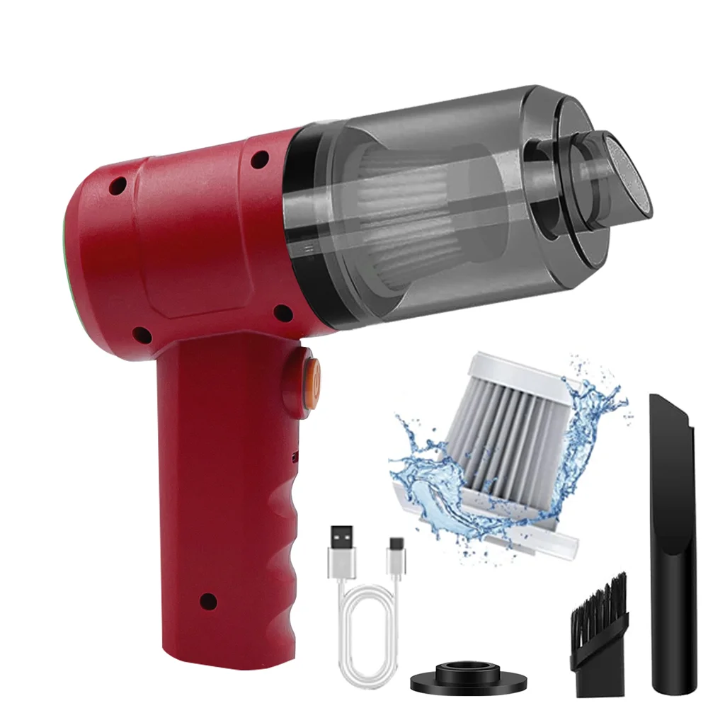 15000PA Handheld Cordless Vacuum – High-Power Compressed Air Dust Collector & Mini Car Cleaner