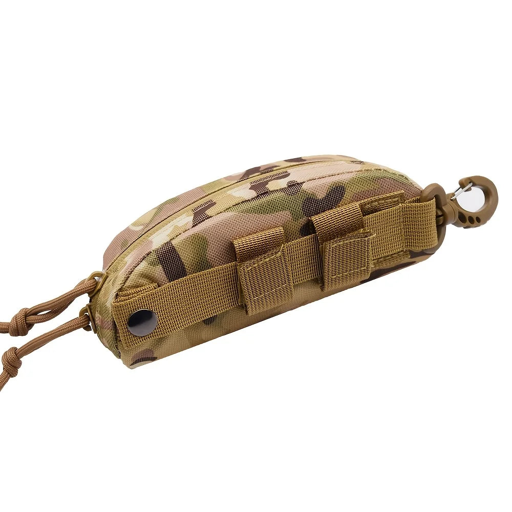 Tactical Molle Hard Case Glasses Pouch – Outdoor Portable Eyewear Protector, Shockproof & Dustproof