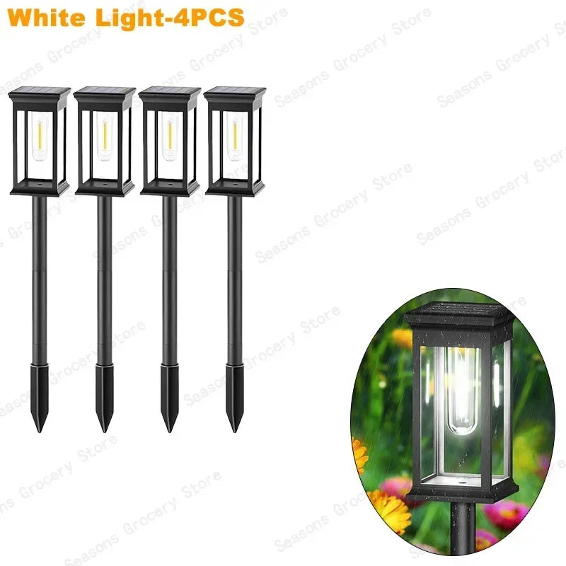 Waterproof LED Solar Garden Lights β Automatic Outdoor Pathway & Driveway Lighting with Dusk-to-Dawn Sensor