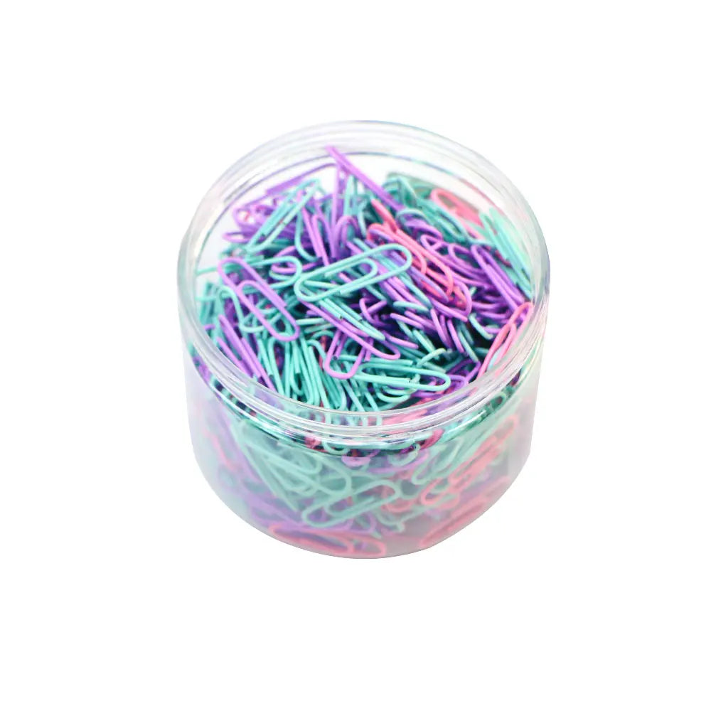160PCS Color Stainless Steel Paper Clips Set – Large Office File Bookmarks & Organizer Stationery Clips Pack