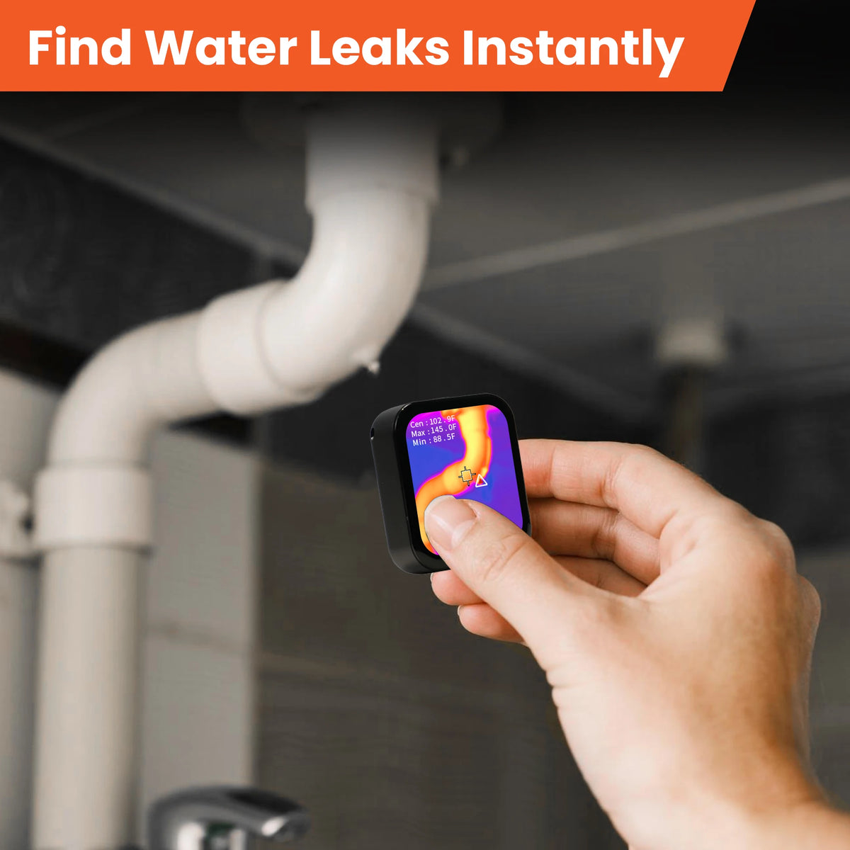 Mini Thermal Camera with Touchscreen - 80×60 IR Infrared Imager for Home Inspection, Leak Detection & Hidden Camera Detection