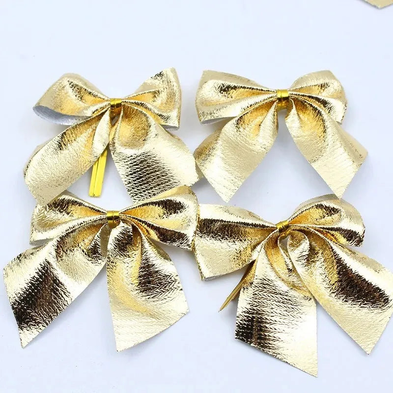 12/24/36PCS Christmas Mini Bows β Red & Gold Bowknots for Tree, Home, Wedding & New Year Party Decorations