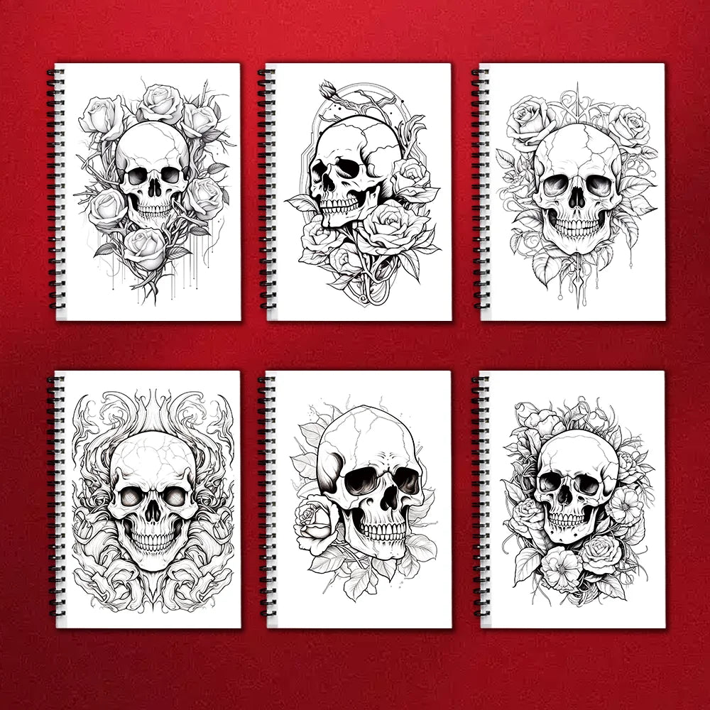 Adult Coloring Book 30-Sheet Spiral Bound 11.2 x 8.3 Inch - Thick 100GSM Paper for Relaxation, Creative Art & Gifting