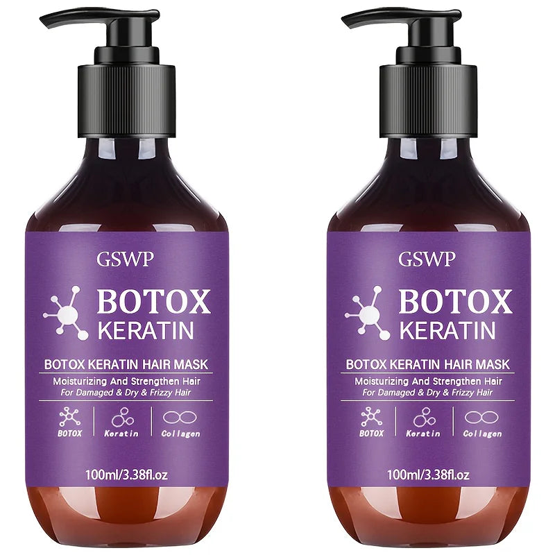 GSWP Botox Keratin Hair Mask - Moisturizing Repair Treatment for Damaged, Frizzy & Tangled Hair