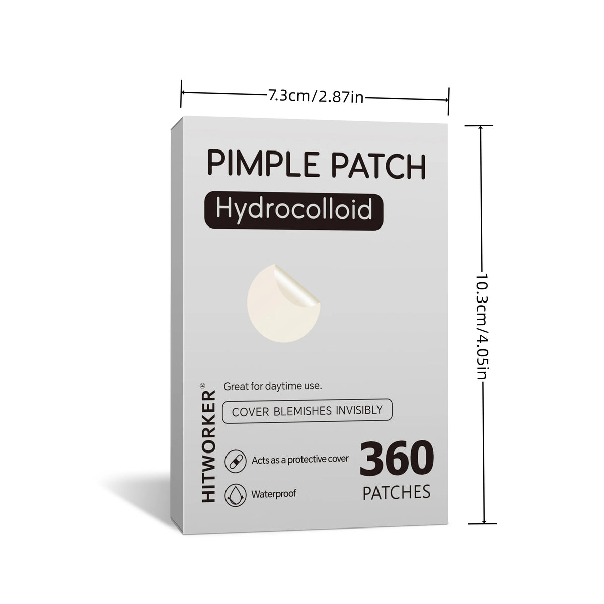 360PCS Invisible Acne Patches - Hydrocolloid Pimple Spot Cover Stickers for Skin Care
