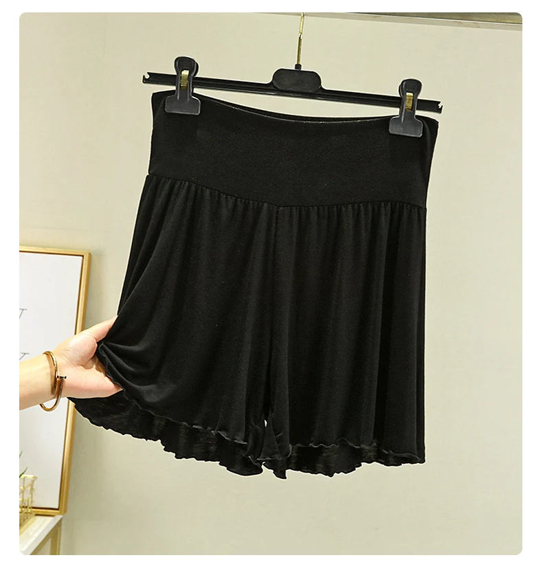 Women's Modal Sleep Shorts - Loose Wide-Leg Casual Summer Homewear