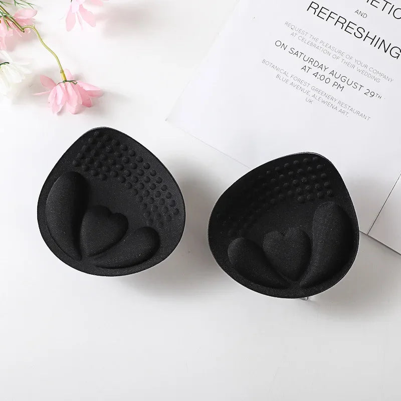 3D Removable Push-Up Bra Pads — Women’s Breathable Sponge Inserts for Underwear, Swimsuits & Breast Lift