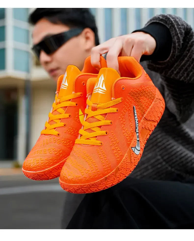 High-Top Basketball Shoes - Anti-Slip Shock Absorbing Breathable Sports Sneakers