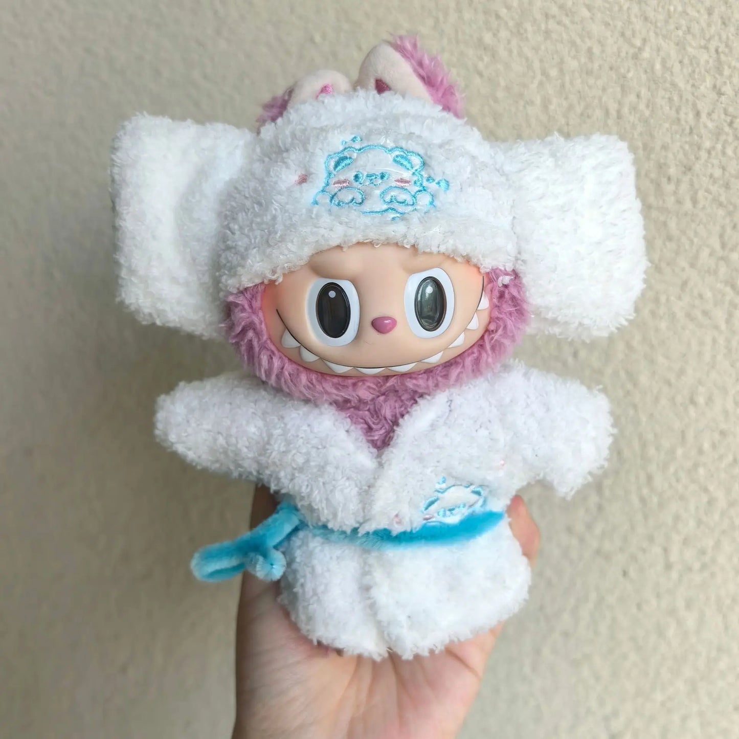15cm/17cm LABUBU Doll Outfits β Sitting Party Plush Animal Sets for Generations 1-3, Cute Gifts for LABUBU Fans