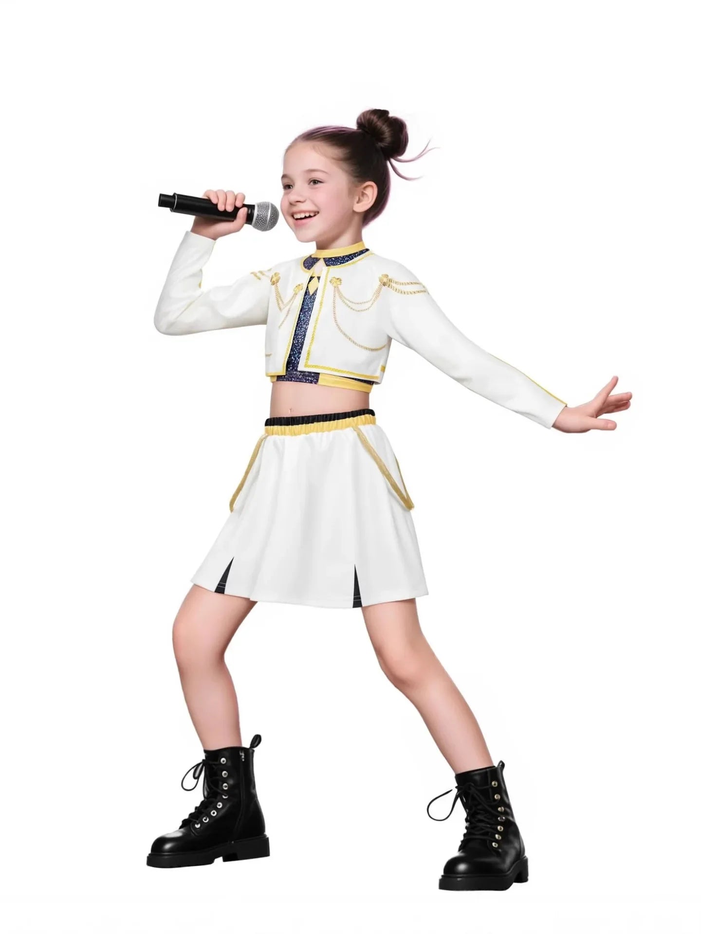 Girls Rumi Zoey Mira Cosplay Costume β 3D Print K-Pop Demon Hunters Suit Set for Stage, Performance & Halloween Party