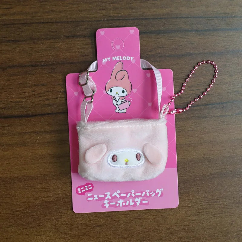 Sanrio Doll Clothing & Accessories Set – Hello Kitty, My Melody & Kuromi Outfit for Labubu V1/V2 Dolls with Hair Band & Messenger Bag