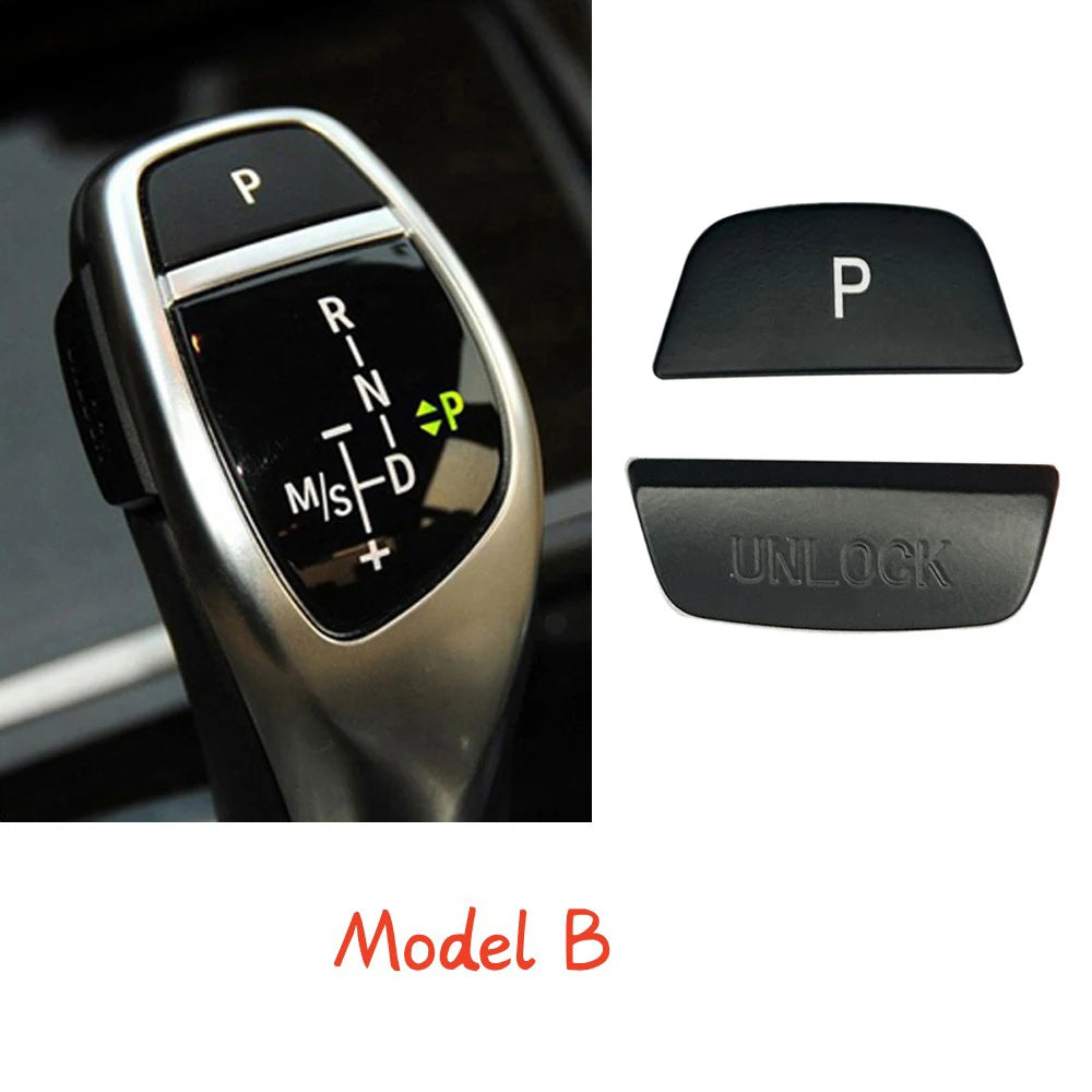 BMW Gear Shift Unlock Button Cover Sticker – Interior Trim Protection for 1–7 Series, X3–X6 (F20–F16 Models)