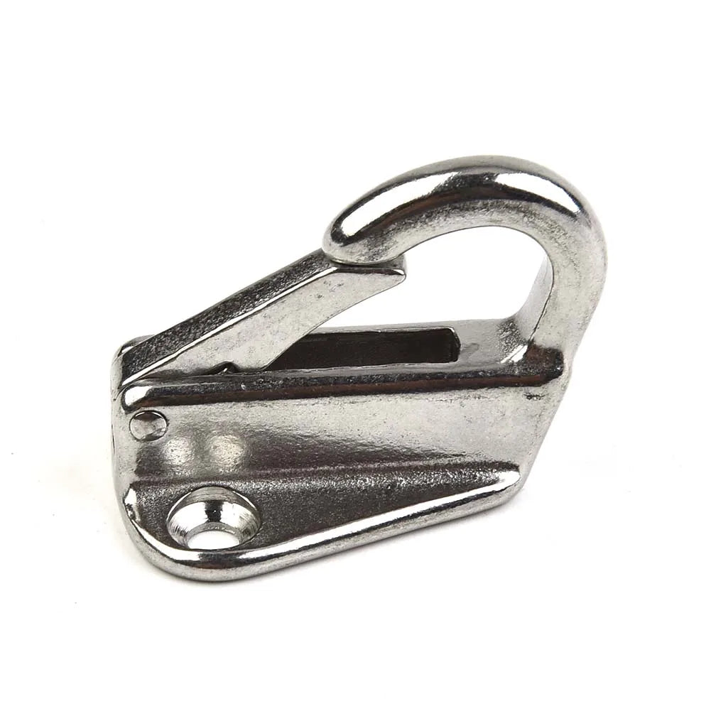 2 X Marine 316 Stainless Steel Spring Snap Fending Hook - Boat Hardware - Spring Locked Fender Hooks
