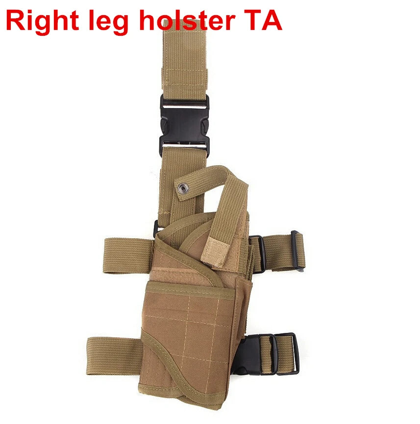 Drop Leg Gun Holster β Adjustable Tactical Pistol Case for GLOCK 17/M9/P226/CZ 75 Revolver, Left/Right Hand, Airsoft & Hunting