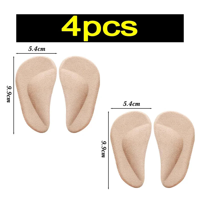 Flat Foot Support Insoles - Breathable PU Corrective Shoe Inserts for Comfortable Everyday Wear