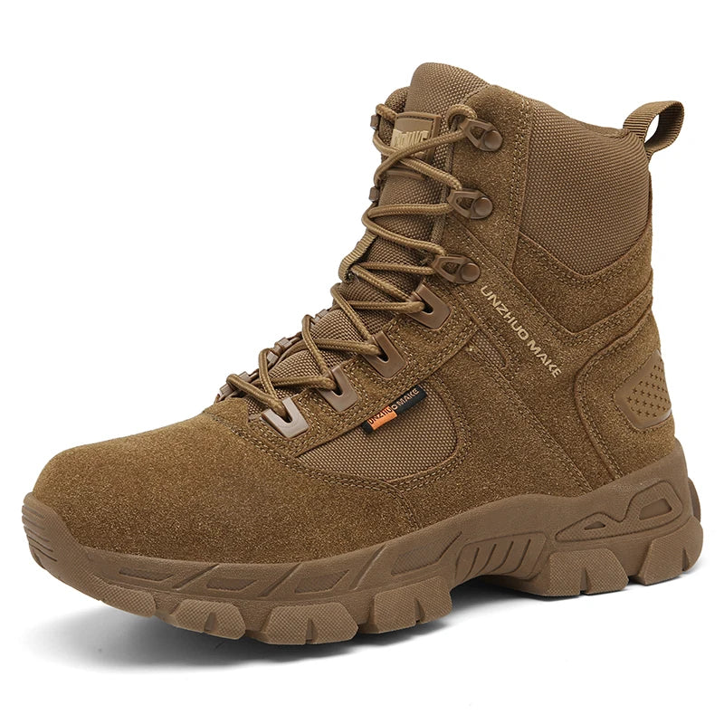 Men's Outdoor Hiking Boots - Desert Tactical Military Boots, Special Forces Anti-Slip & Warm Work Boots