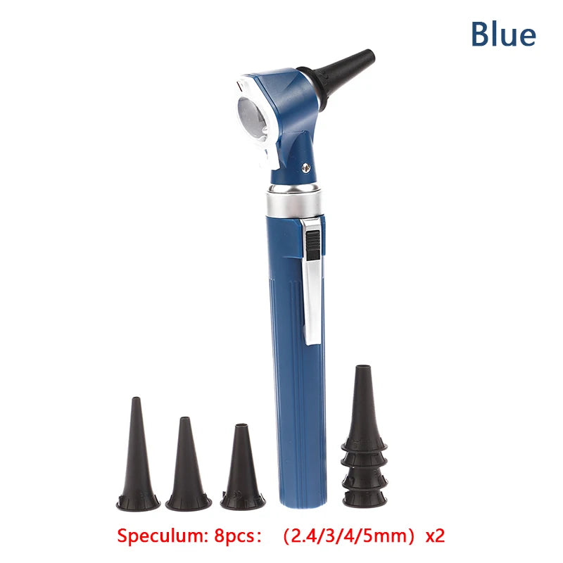 Professional Otoscope Diagnostic Kit – LED Endoscope for Ear Care, Portable Ear Cleaner with 8 Tips for Home & Doctor Use
