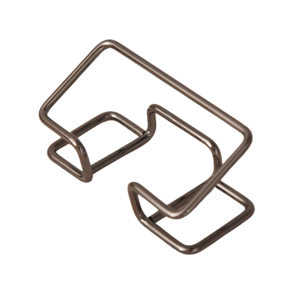 New Desktop Metal Business Card Holder – Modern Fashion Display Stand for Home & Office