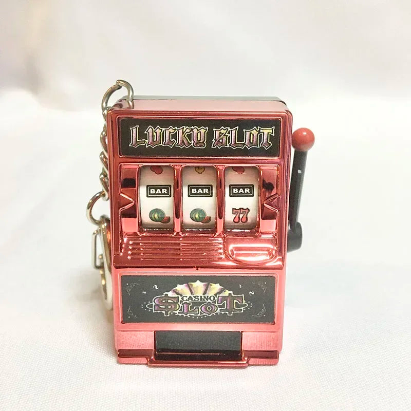 Fruit Machine Slot Keychain – Trendy Creative Car Pendant & Gift Accessory