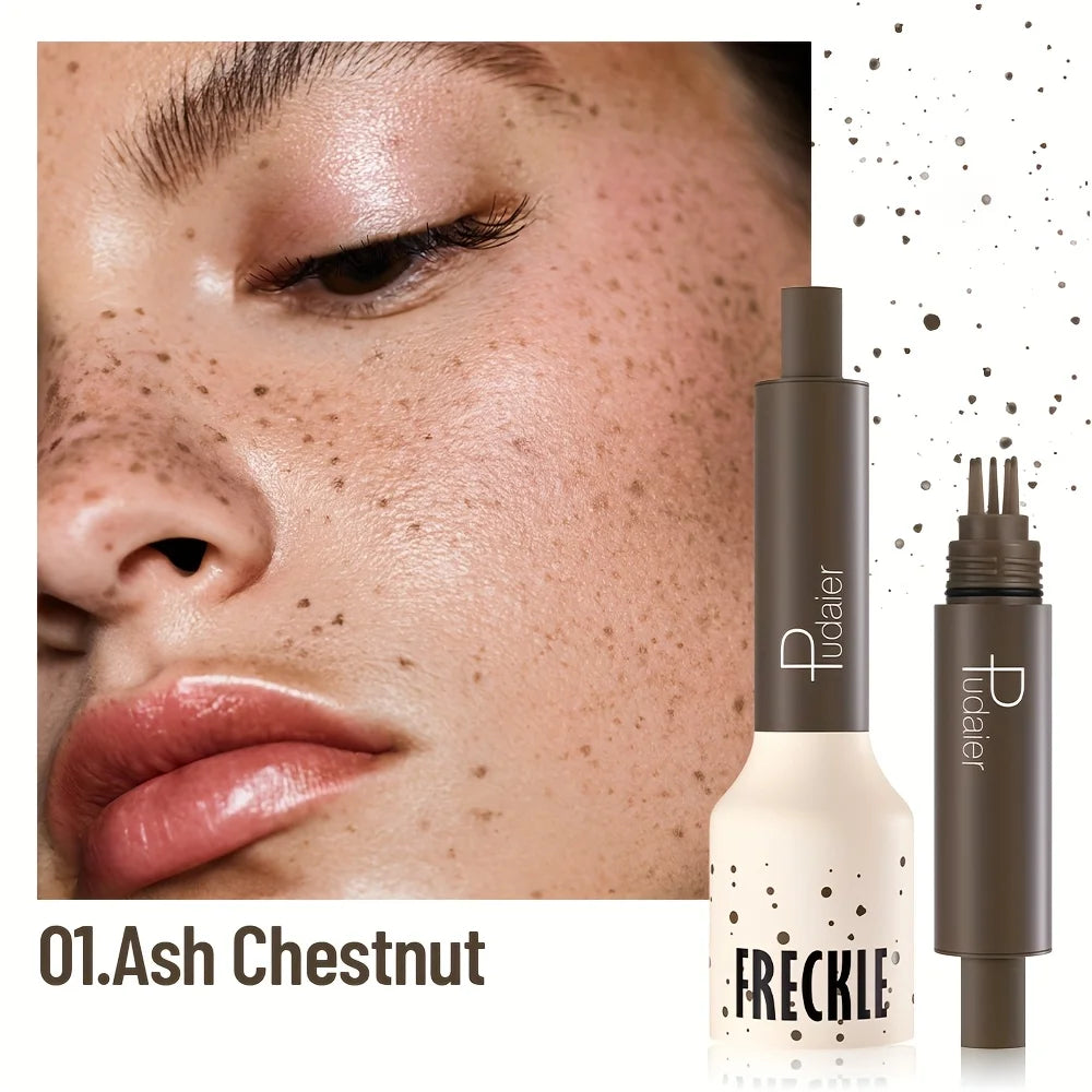 Waterproof Freckle Stamp Pen - Natural Dot Freckles Makeup Tool with Long-Lasting Sweatproof Finish for Beginners