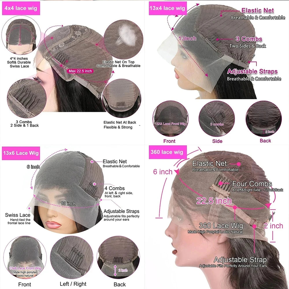 Invisi Strap 360 Lace Frontal Wig – Pre-Plucked Deep Curly Glueless Human Hair Wig, Pre-Cut Full Lace Wig