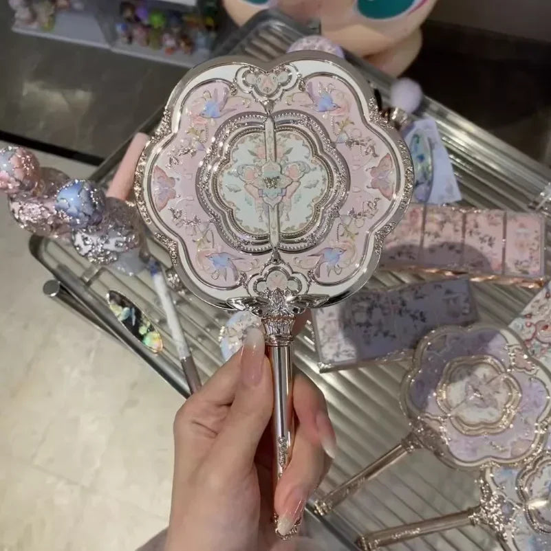 Flower Knows Butterfly Cloud Collar Makeup Mirror – Compact Handheld Mirror
