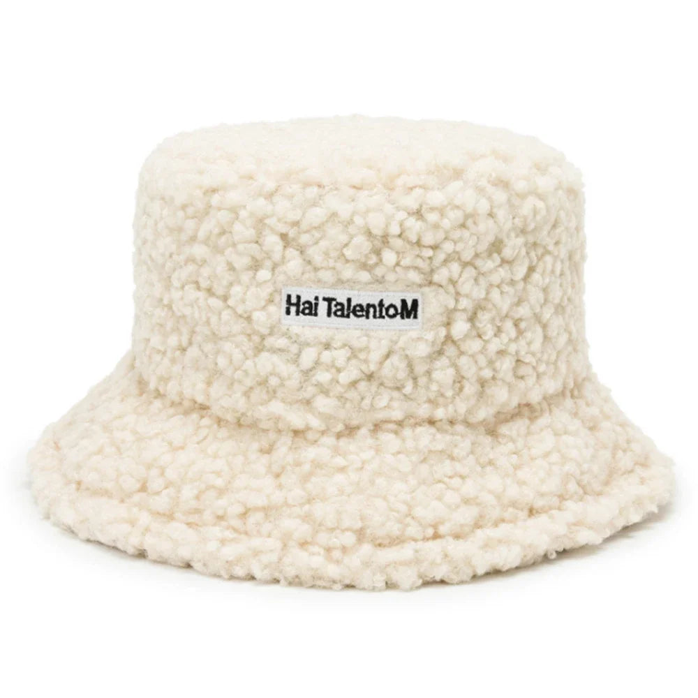 Unisex Winter Fleece Bucket Hat β Warm Cold-Resistant Fashionable Fisherman Cap with Sunshade