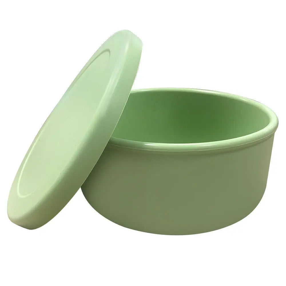 Circular Silicone Lunch Box (250ml/650ml) β Microwave Safe Fresh-Keeping Bento Box for Snacks, Salad & Meal Prep