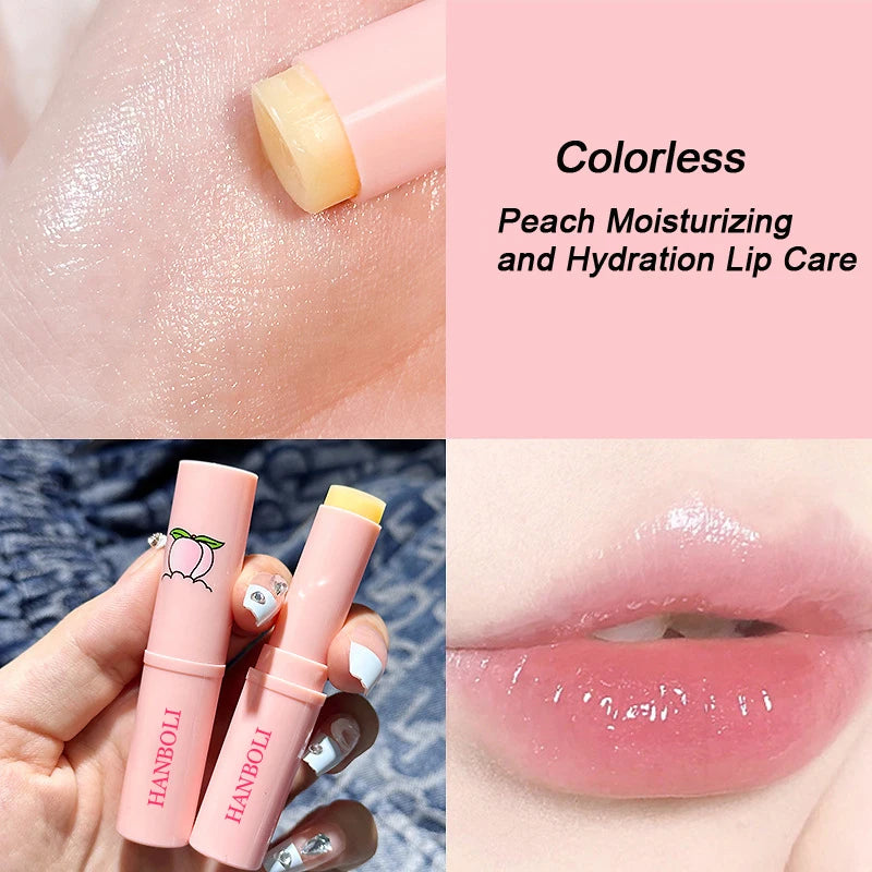Peach Color-Changing Jelly Lip Balm β Long-Lasting Hydrating Moisturizer Korean Lip Care Lipstick