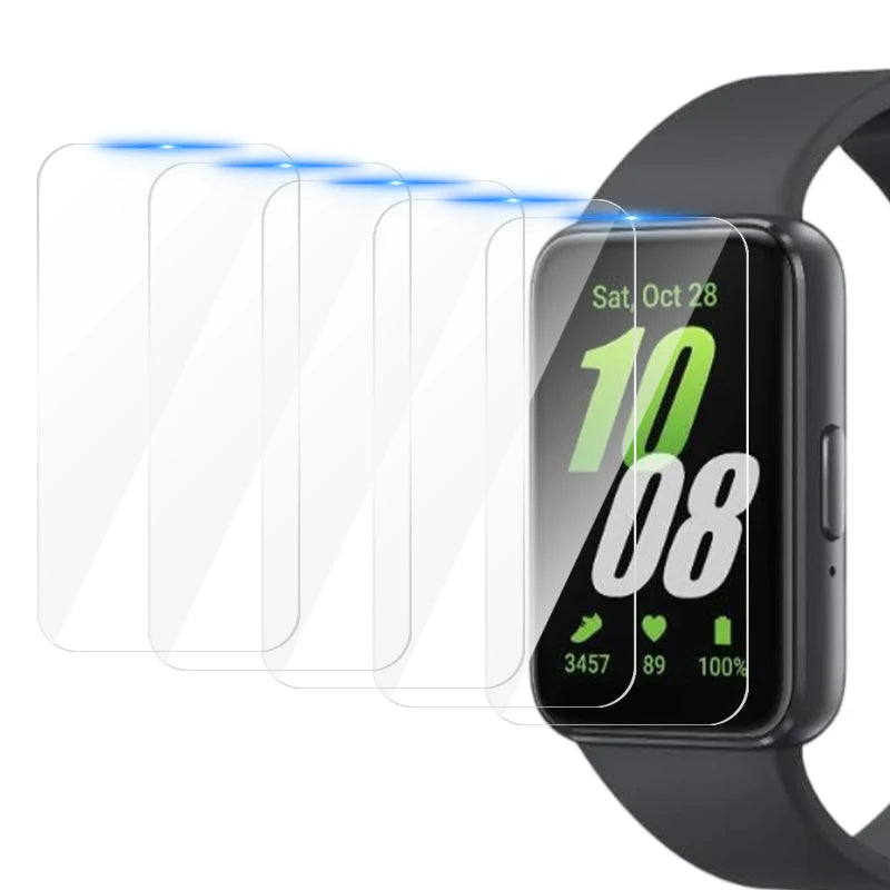 HD Tempered Glass Screen Protector for Samsung Galaxy Fit 3 – Anti-Scratch TPU Film, Full Coverage Smartwatch Protection