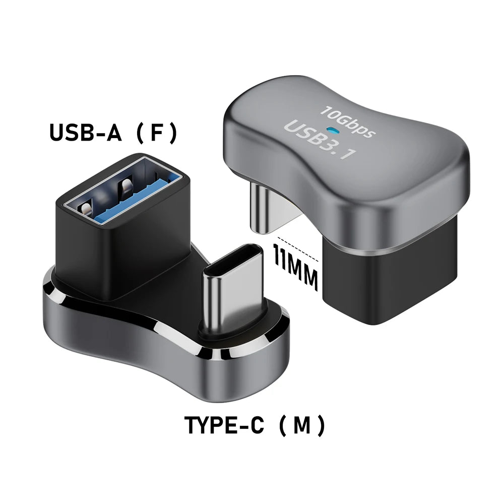 Steam Deck Type-C Adapter – USB-C Male to Type-C & USB Female Converter for Handheld Game Console