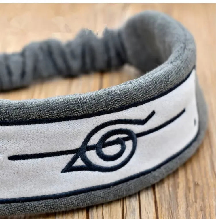 Anime Hatake Kakashi Cosplay Headband β Konoha Ninja Symbol Cotton Snood, Hair Band, Wristband, and Armband Props Unisex