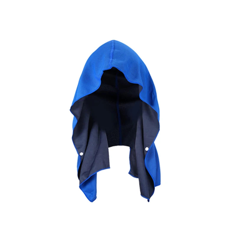 Cooling Hoodie Towel - Instant Evaporative Cooling Head & Neck Towel for Sports and Fitness